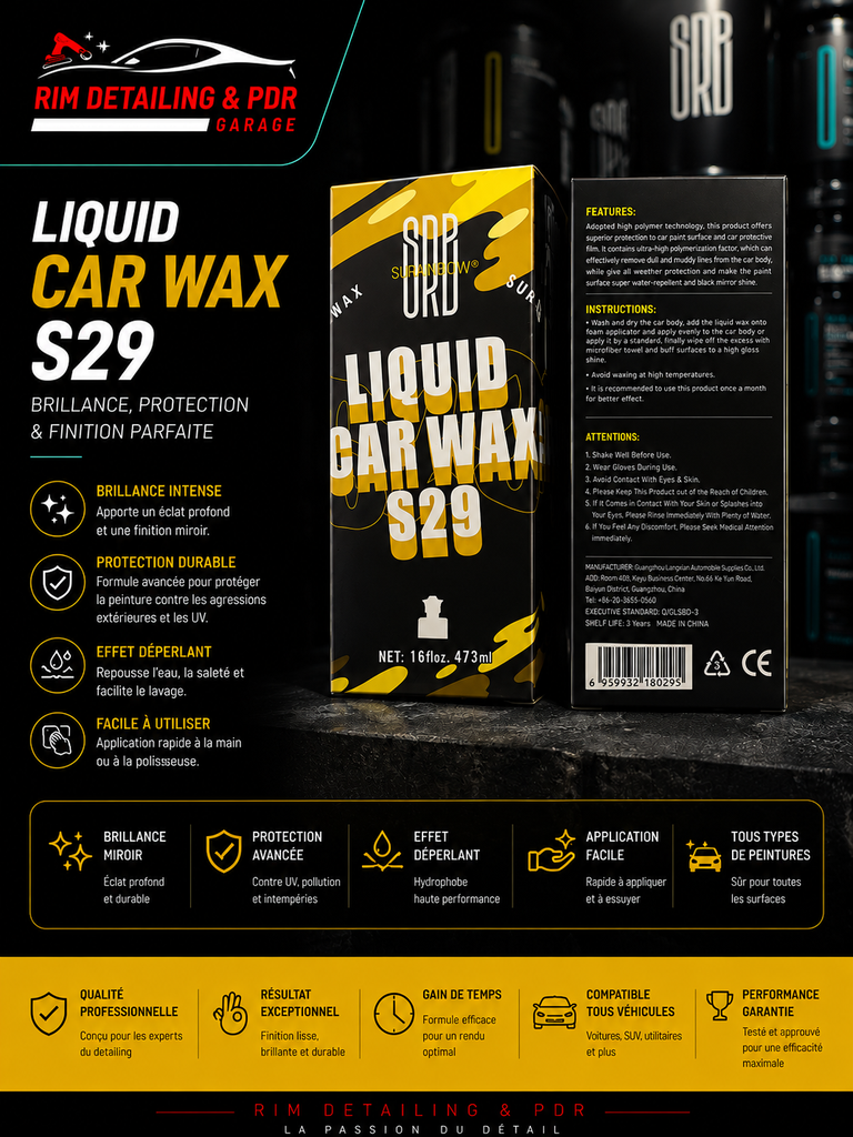 Liquide car wax S29