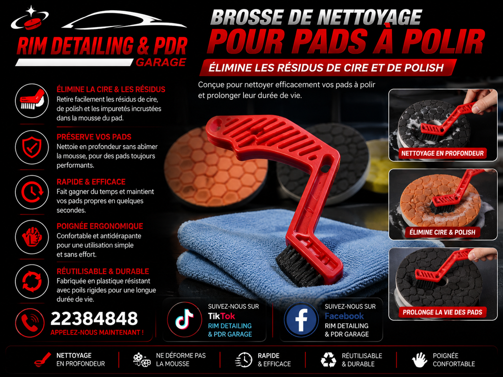 Brush for polish pad